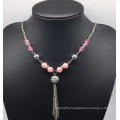 Colorful Pearl Sweater Necklace (XJW13753)